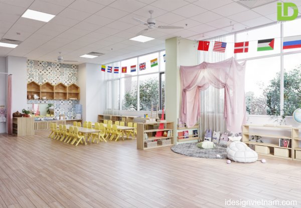 Địa chỉ thiết kế trường mầm non đẹp uy tín
