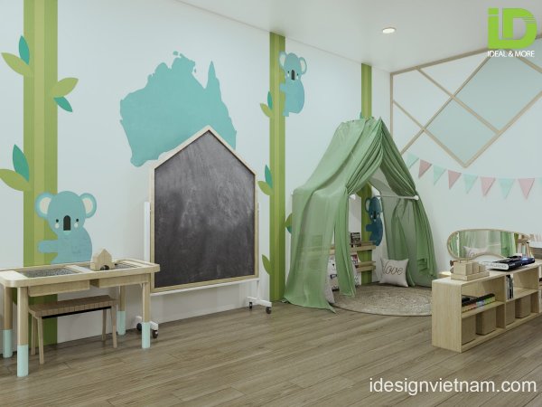 Tham khảo các mẫu thiết kế nội thất mầm non theo phong cách nhẹ nhàng