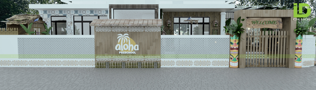 mẫu thiết kế Mầm non Aloha, Bắc Giang