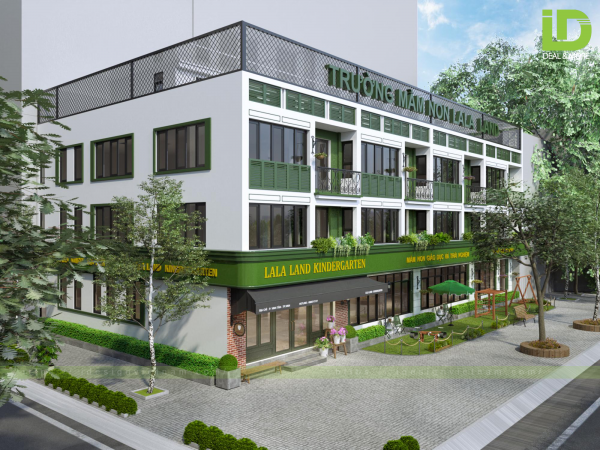 Ý tưởng thiết kế mặt tiền mầm non ấn tượng và thu hút
