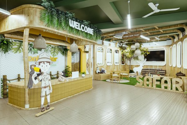 Thiết kế trường mầm non Sơn La Star với chủ đề động vật