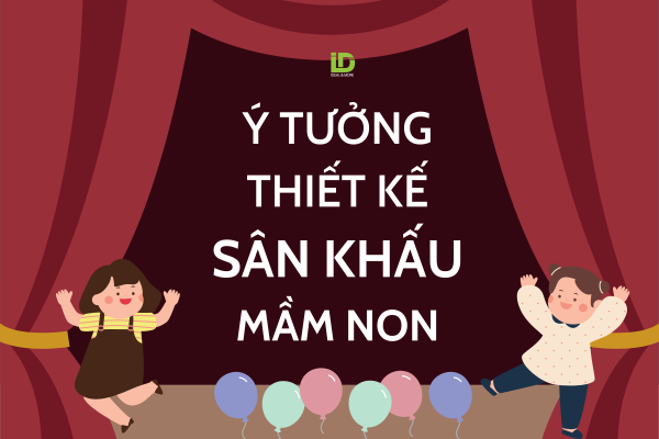 Thiết kế trang trí sân khấu trường mầm non
