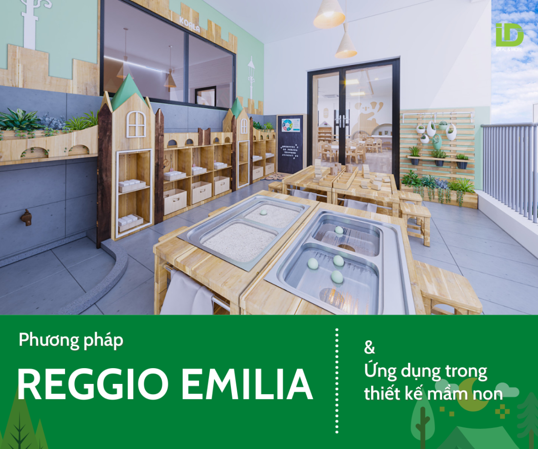 Phương pháp giáo dục Reggio Emillia trong thiết kế mầm non