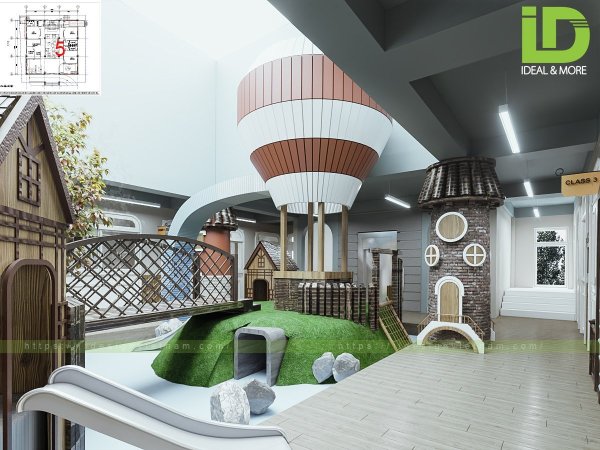 Trường mầm non được lấy cảm hứng từ phim hoạt hình