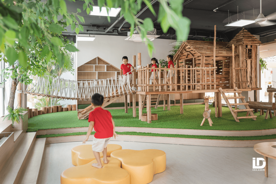 mẫu nhà vận động bằng gỗ cho trẻ