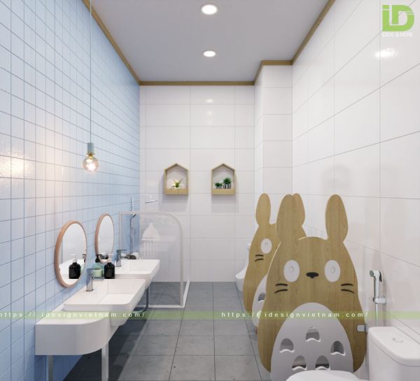 Hướng dẫn cách trang trí cửa nhà vệ sinh mầm non ấn tượng, độc đáo