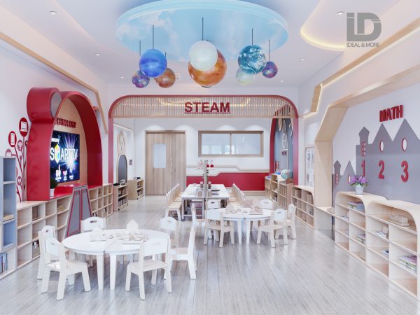 Tổng hợp các cách trang trí lớp học Steam mầm non kích thích phát triển trí tuệ cho bé